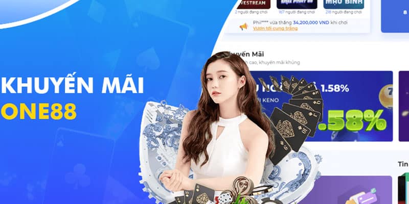 Khuyến mãi one88 đăng ký tài khoản nhận 65K